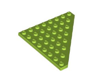 LEGO Lime Wedge Plate 8 x 8 Corner (30504)