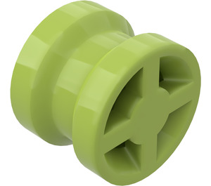 LEGO Lime Wheel Rim Ø8 x 6.4 without Side Notch (4624)