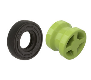 LEGO Lime Wheel Rim Ø8 x 6.4 without Side Notch with Tire 14mm D. x 4mm Smooth Small Single New Style
