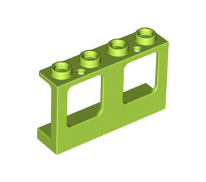 LEGO Lime Window Frame 1 x 4 x 2 with Hollow Studs (61345)
