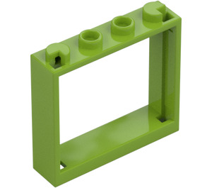 LEGO Citron Vert Cadre de fenêtre 1 x 4 x 3 (60594)