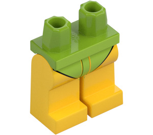 LEGO Limette Frau im Limette Badeanzug Minifigur Hüften und Beine (3815 / 98299)