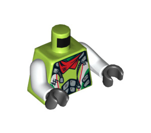 LEGO Limoen World Racers Torso (973 / 76382)