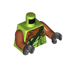 LEGO Limette Zoltar Snake Villain Minifig Torso (973 / 76382)