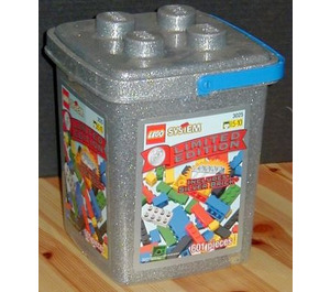 LEGO Limited Edition Silber Backstein Eimer 3025