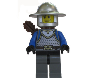 LEGO Leeuw Ridder met Keten Mail, Broad Brim Helm en Quiver Minifiguur