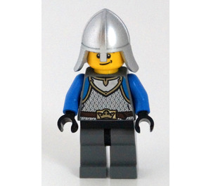 LEGO Lion Knight mit Neck Protector, Kette Mail Armor, Blau Arme Minifigur
