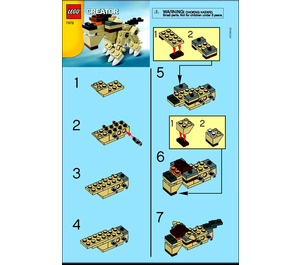 LEGO Lion Set 7872 Instructions