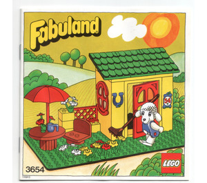 LEGO Lisa Lamb's House Set 3654 Instructions