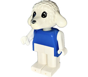 LEGO Lisa Lamb med Blå Top Fabuland figur