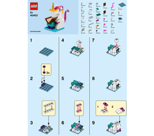 LEGO Literacy Day Unicorn 40403 Instructies