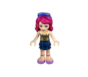 LEGO Livi, Dark Blau Layered Rock Minifigur