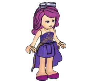 LEGO Livi, Dark Purple Skirt minifiguur