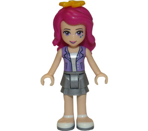 LEGO Livi, plochý stříbrný Layered Sukně Minifigurka