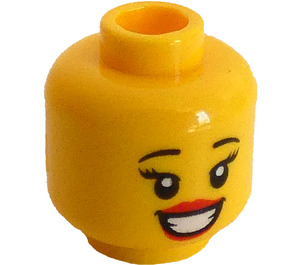 LEGO Llama Meisje Hoofd  (Verzonken solide nop) (3626 / 68039)