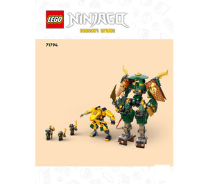 LEGO Lloyd und Arin's Ninja Team Mechs 71794 Instructions