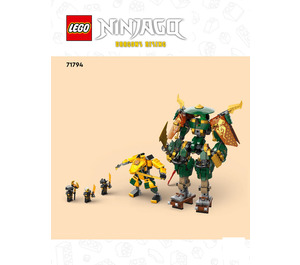 LEGO Lloyd and Arin's Ninja Team Mechs 71794 Instrucciones