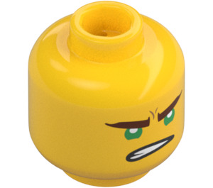 LEGO Lloyd avec Bronzer Cheveux Minifigurine Tête (Montant solide encastré) (3626 / 33869)