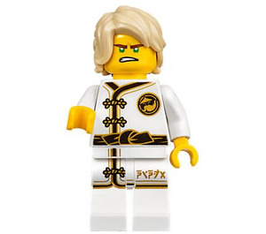 LEGO Lloyd avec Blanc Wu-Cru Training Gi et Cheveux avec séparation latérale Minifigurine