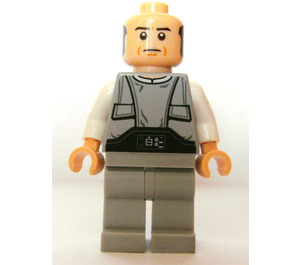 LEGO Lobot met Zwart Eyebrows  Minifiguur