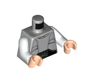 LEGO Lobot mit Dunkelorange Eyebrows Minifigur Torso (973 / 76382)