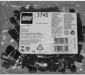 LEGO Locomotive Black Bricks 3745