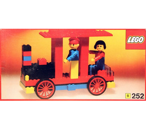 LEGO Locomotive mit driver und passenger 252-1
