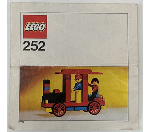 LEGO Locomotive with driver and passenger 252-1 Istruzioni