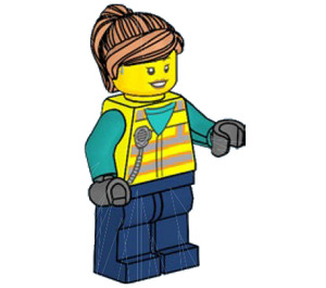 LEGO Logistic Employee minifiguur