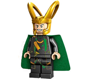 LEGO Loki with Pearl Dark Gray Suit and Cloth Cape Minifigure