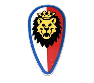 LEGO Long Minifigure Shield with Royal Knights Lion (2586)