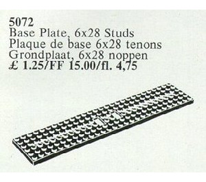 LEGO Long Wagon or Carriage Base 6 x 28 Set 5072