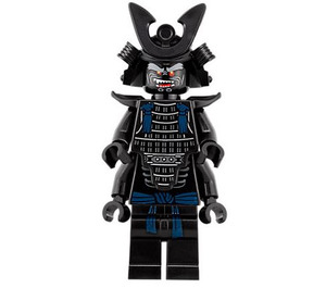 LEGO Lord Garmadon met 4 Armen en Gebogen Crest met Dark Blauw Tassels Minifiguur