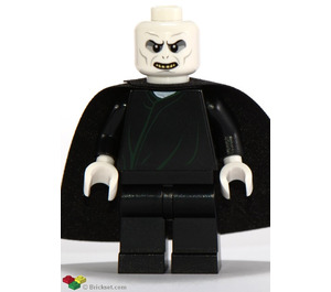 LEGO Lord Voldemort with Black Robe and Cape with Dark Green Lines Minifigure