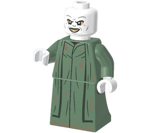 LEGO Lord Voldemort jossa Hiekanvihreä Robe Minihahmo