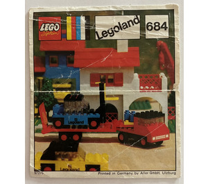 LEGO Low-Loader Truck avec Forklift 684 Instructions