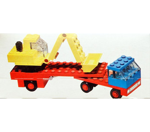 LEGO Low loader mit excavator 649-1