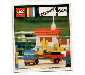 LEGO Low loader with excavator Set 649-1 Instructions