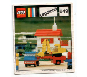 LEGO Low loader with excavator 649-1 Instructions