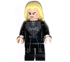 레고 Lucius Malfoy ~와 함께 검은색 Robe ~와 함께 Printed 다리 미니피규어