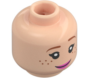 LEGO Lucy Wilde Head (Recessed Solid Stud) (3274)