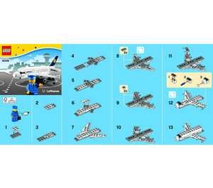 LEGO Lufthansa Plane 40146 Instructies