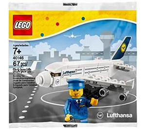 LEGO Lufthansa Plane Set 40146 Packaging