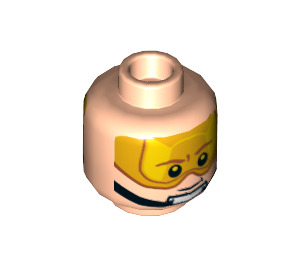 LEGO Luke Skywalker Diriger avec Orange Goggles et Chin Strap (Goujon solide encastré) (3626 / 47214)