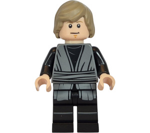 LEGO Luke Skywalker mit Dark Stone Grau Jedi Robe und Dunkles Beige Haar Minifigur