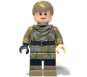 LEGO Luke Skywalker with Dark Tan Endor Outfit and Hair Minifigure