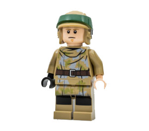 LEGO Luke Skywalker med Mørk beige Endor Antrekk og Hjelm Minifigur