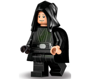 LEGO Luke Skywalker med Jedi Master Antrekk med Hette og Kappe Minifigur