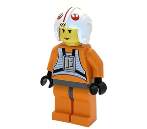 LEGO Luke Skywalker med Pilot Utstyrsel Minifigur (Mörkgrå höfter)