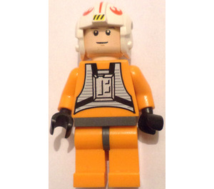 LEGO Luke Skywalker jossa Lentäjä Asu Minihahmo (Vaalea ihonvärinen pää)